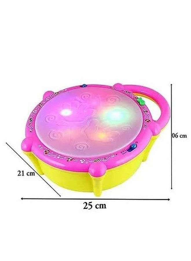 DECODAZZ Flash Drum with 3D Lights, Music Baby Toy for 2 3 4 Year Kid Boy Girl - Image 4